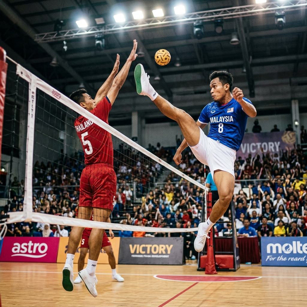 Feeder setting the ball